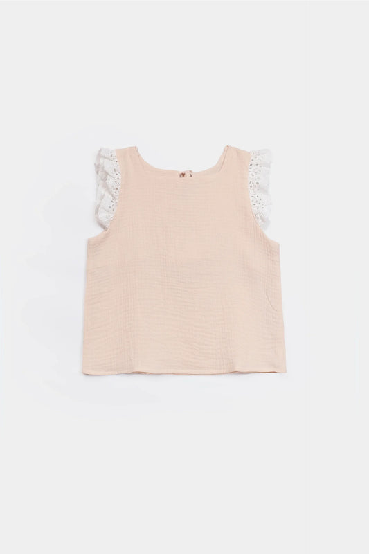 Lace-Trimmed Blouse - Cougar Clothing