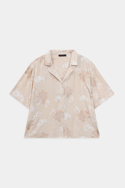 Schiffli Embroidered Resort Shirt - Cougar Clothing