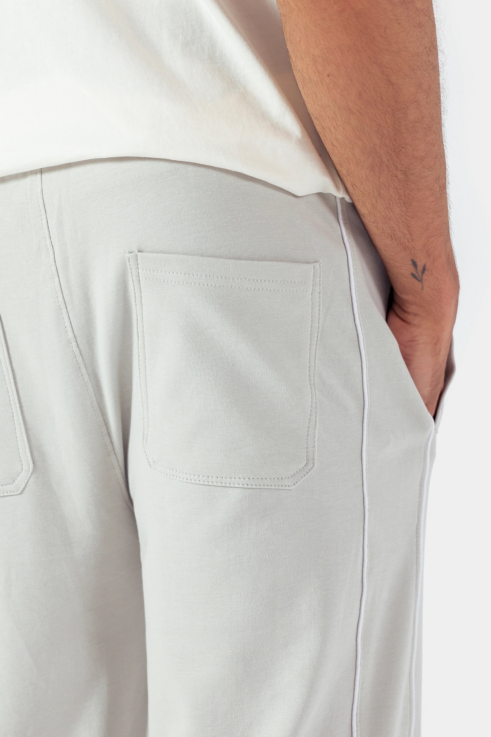 Knitted Trousers With Piping Detail - Cougar Clothing