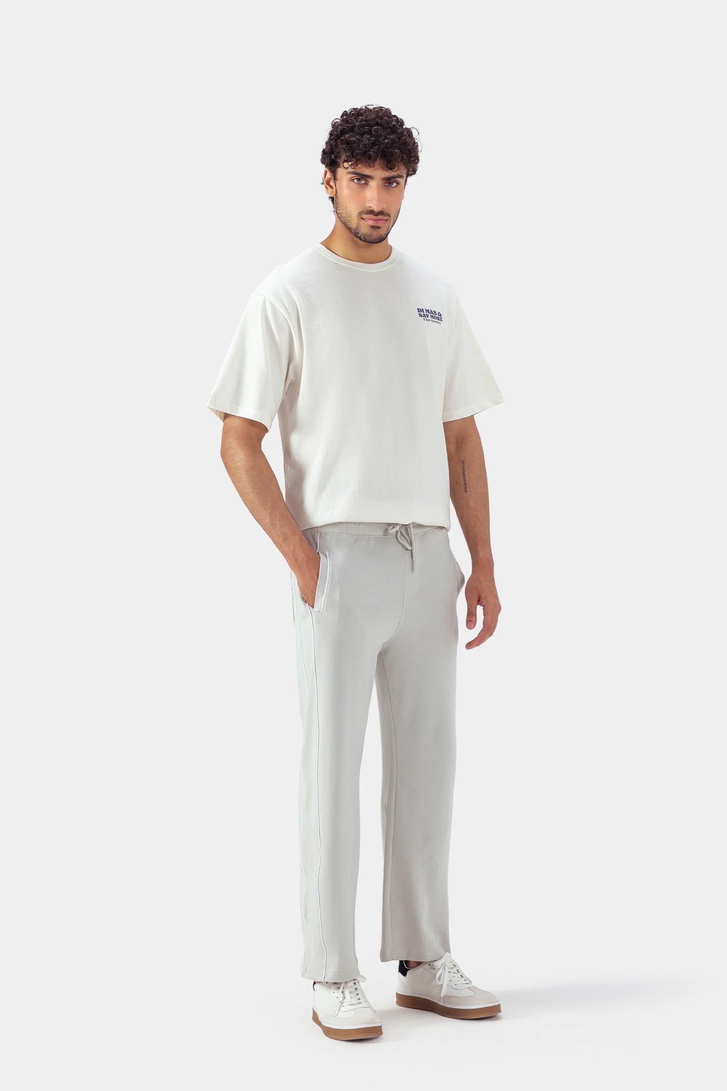 Knitted Trousers With Piping Detail - Cougar Clothing