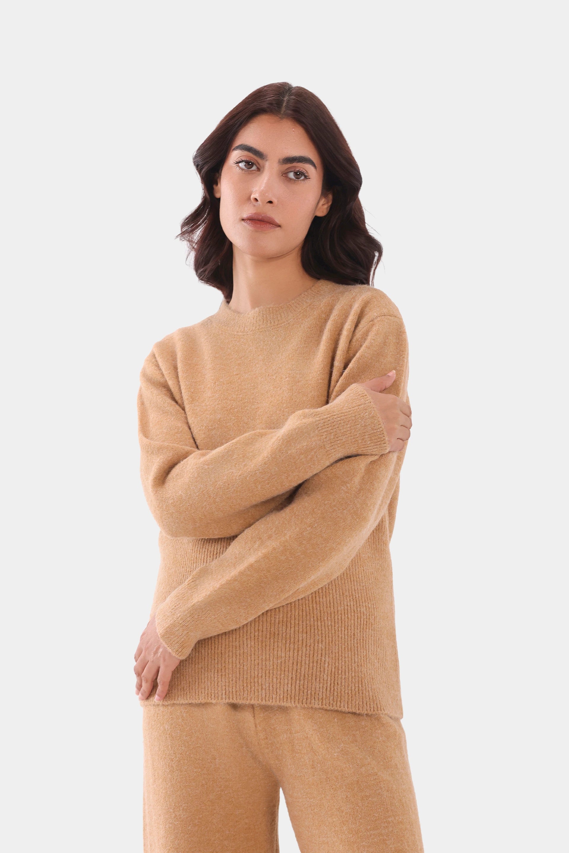 Fuzzy Knit Co-Ord Set - Cougar Clothing