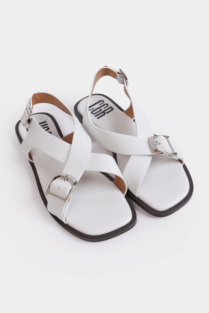 Cross Strap Flat Sandals - Cougar Clothing