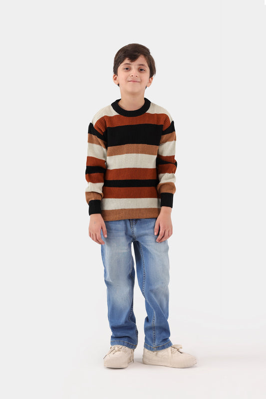 Contrast Striped Sweater - Cougar Clothing