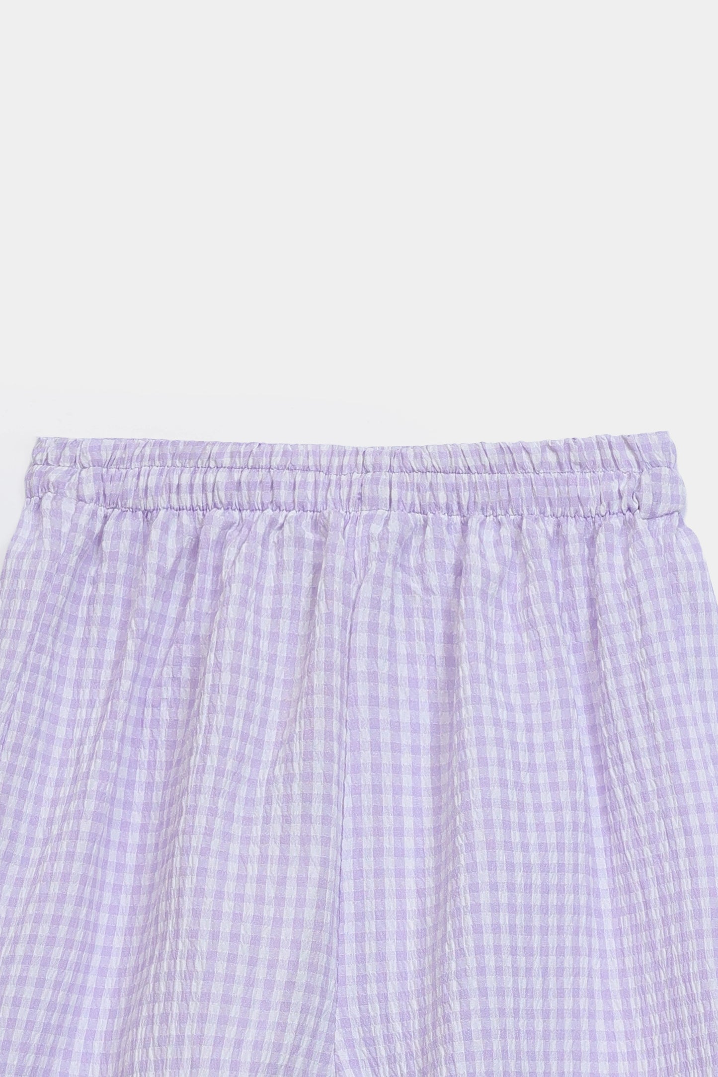 Checkered Cotton Shorts - Cougar Clothing
