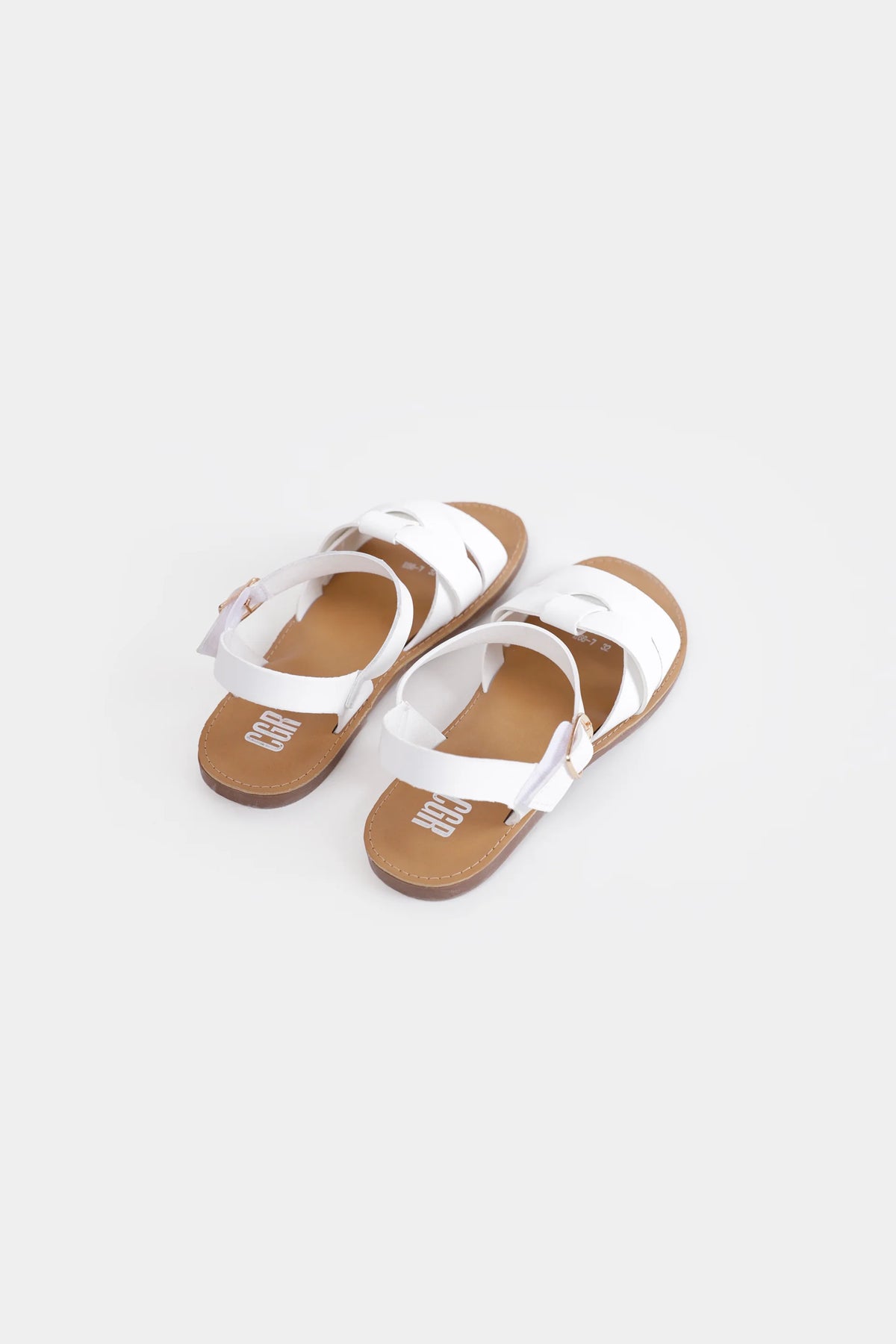 Woven Cross-Strap Sandals - Cougar Clothing