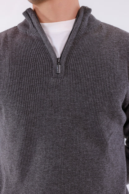 Quarter Zip Sweater - Cougar Clothing