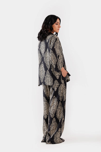 Printed Viscose Blend Trousers - Cougar Clothing