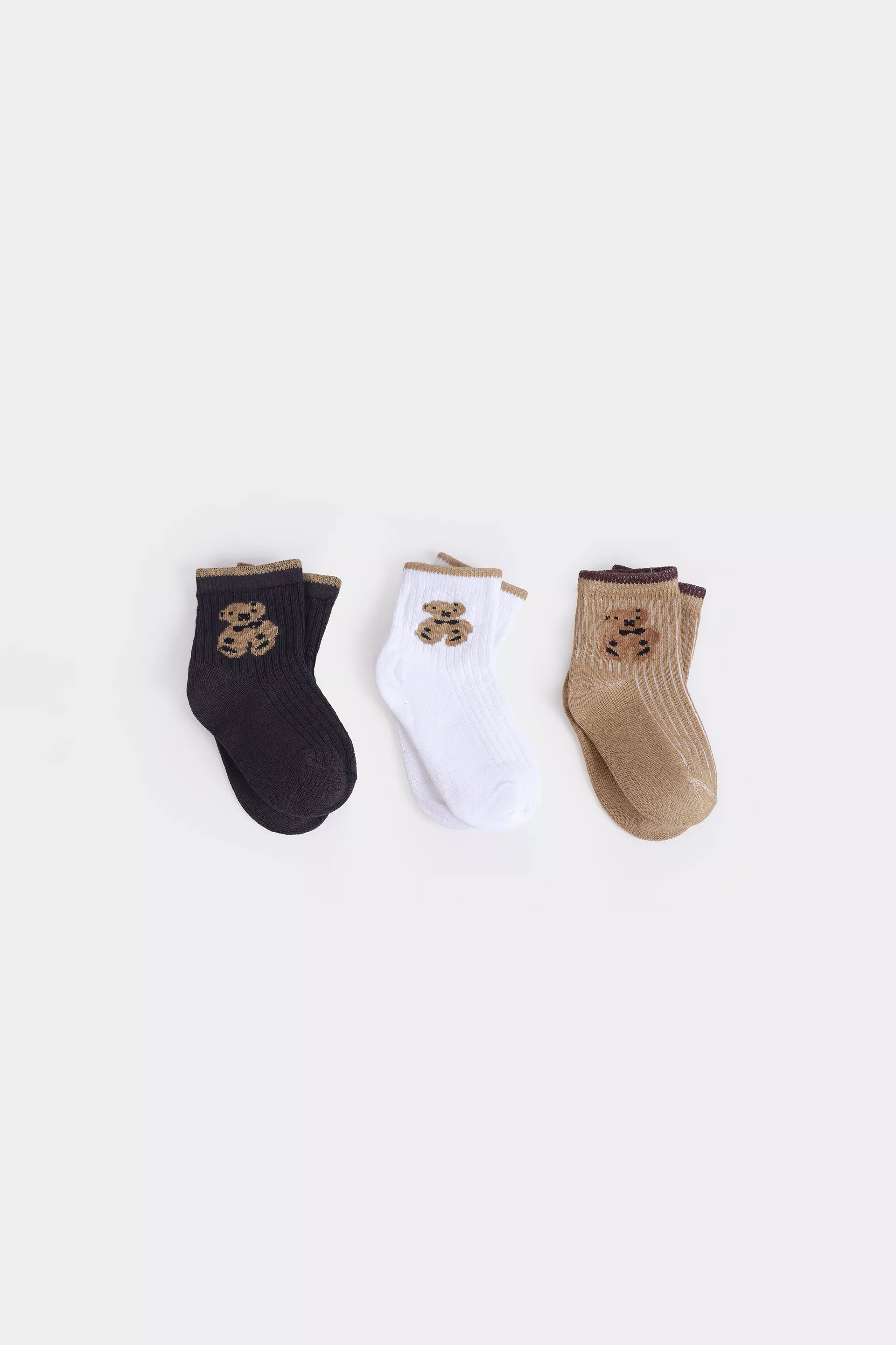 Pack of 3 Short Crew Socks - Cougar Clothing