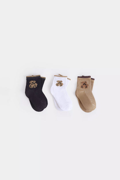 Pack of 3 Short Crew Socks - Cougar Clothing