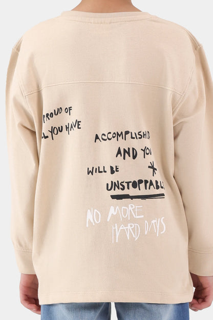 Slogan Print T-Shirt - Cougar Clothing