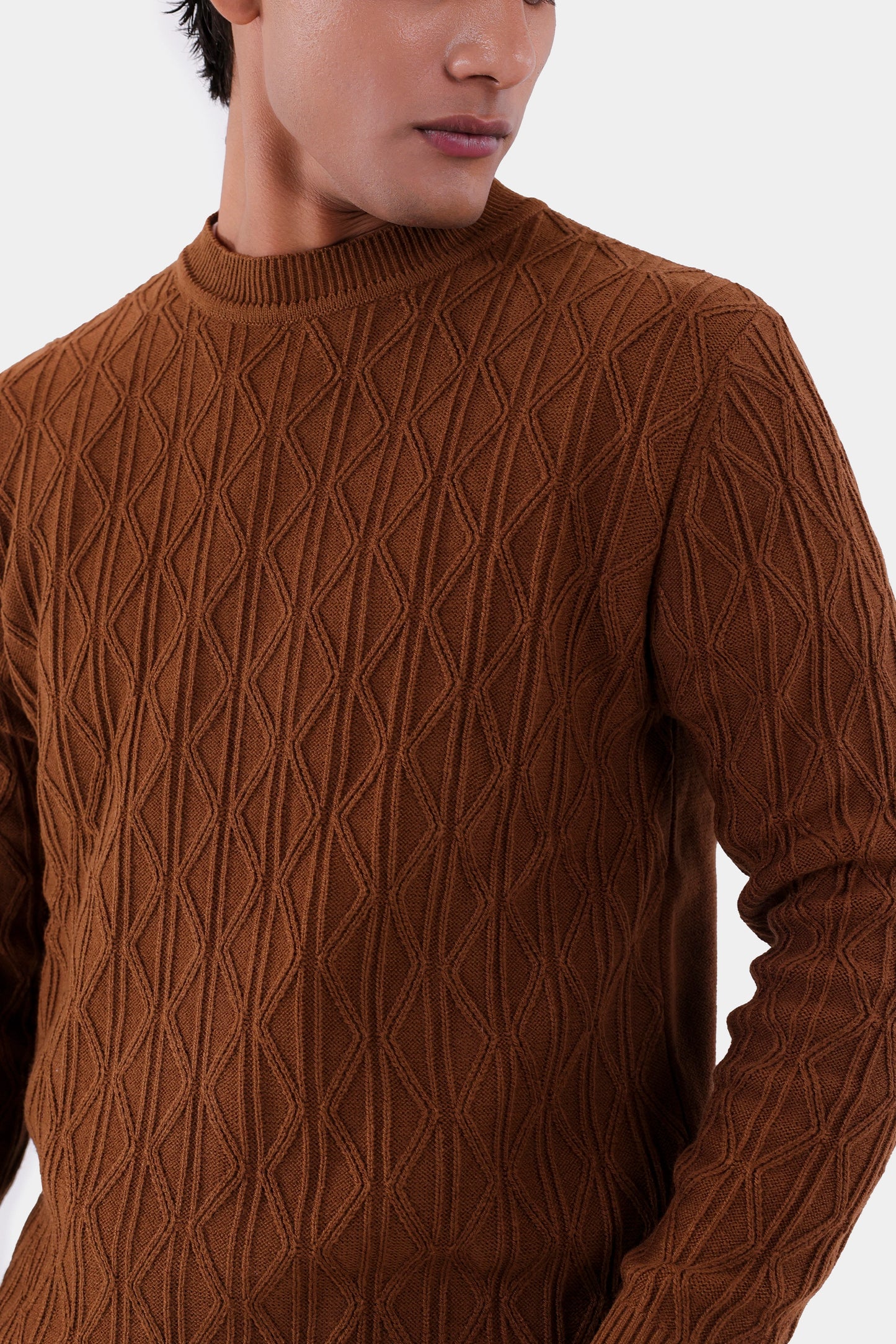 Textured Knit Sweater - Cougar Clothing