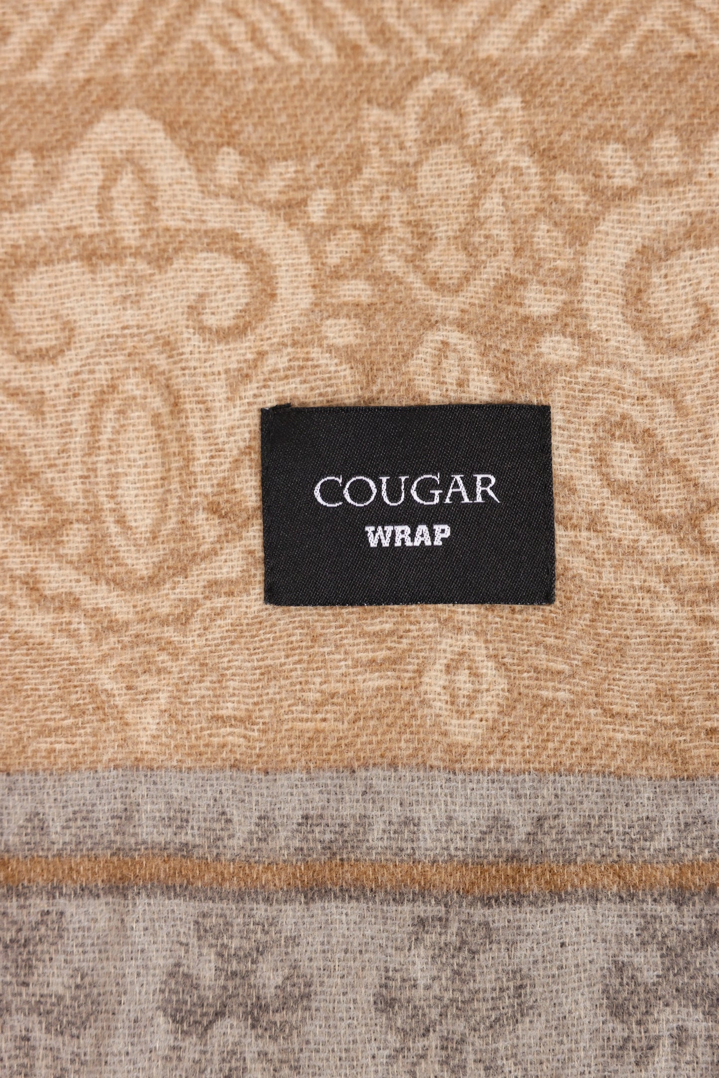 Patterned Shawl With Tonal Fringes - Cougar Clothing