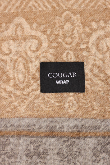 Patterned Shawl With Tonal Fringes - Cougar Clothing