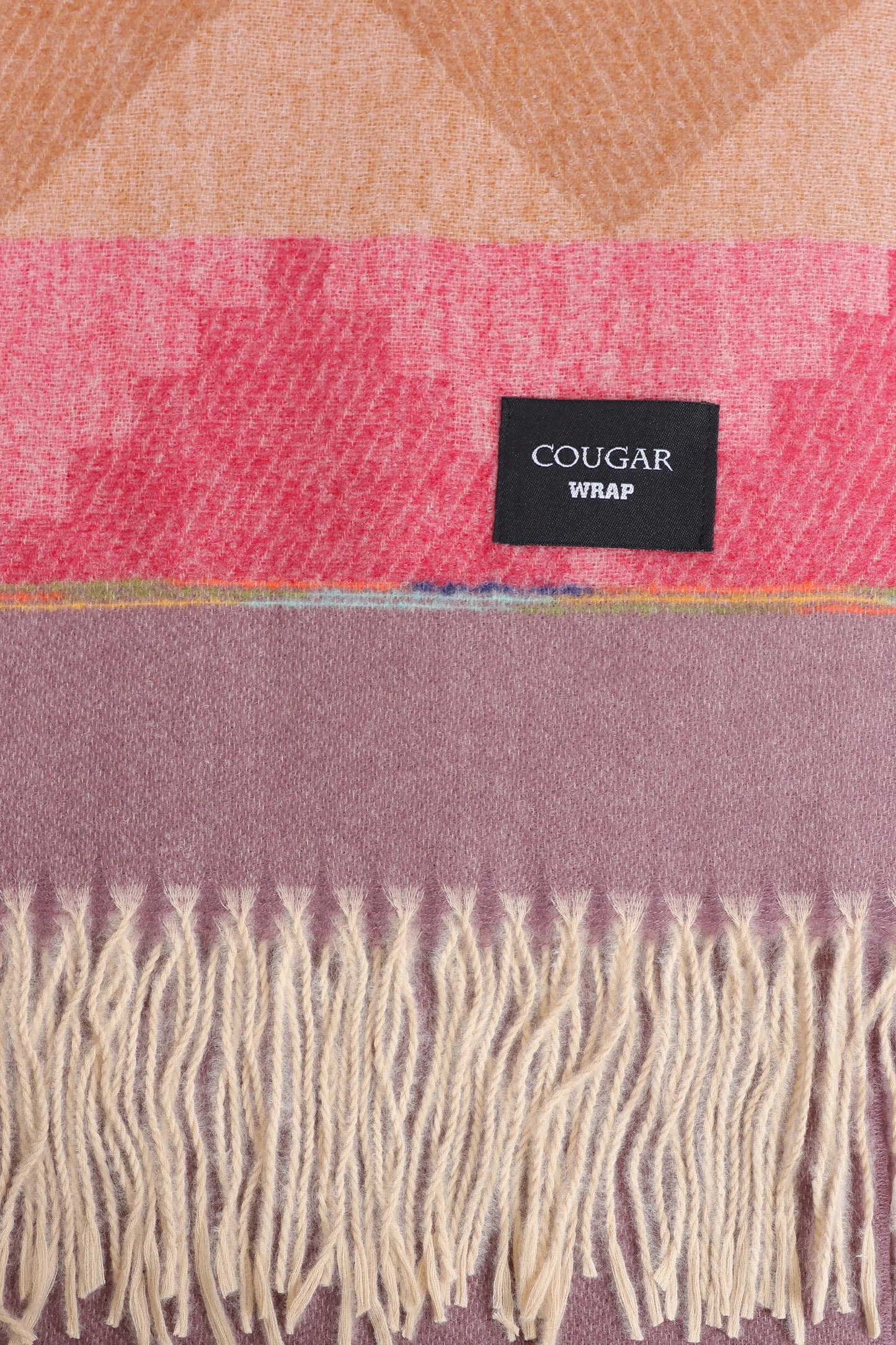 Color Block Knitted Shawl - Cougar Clothing