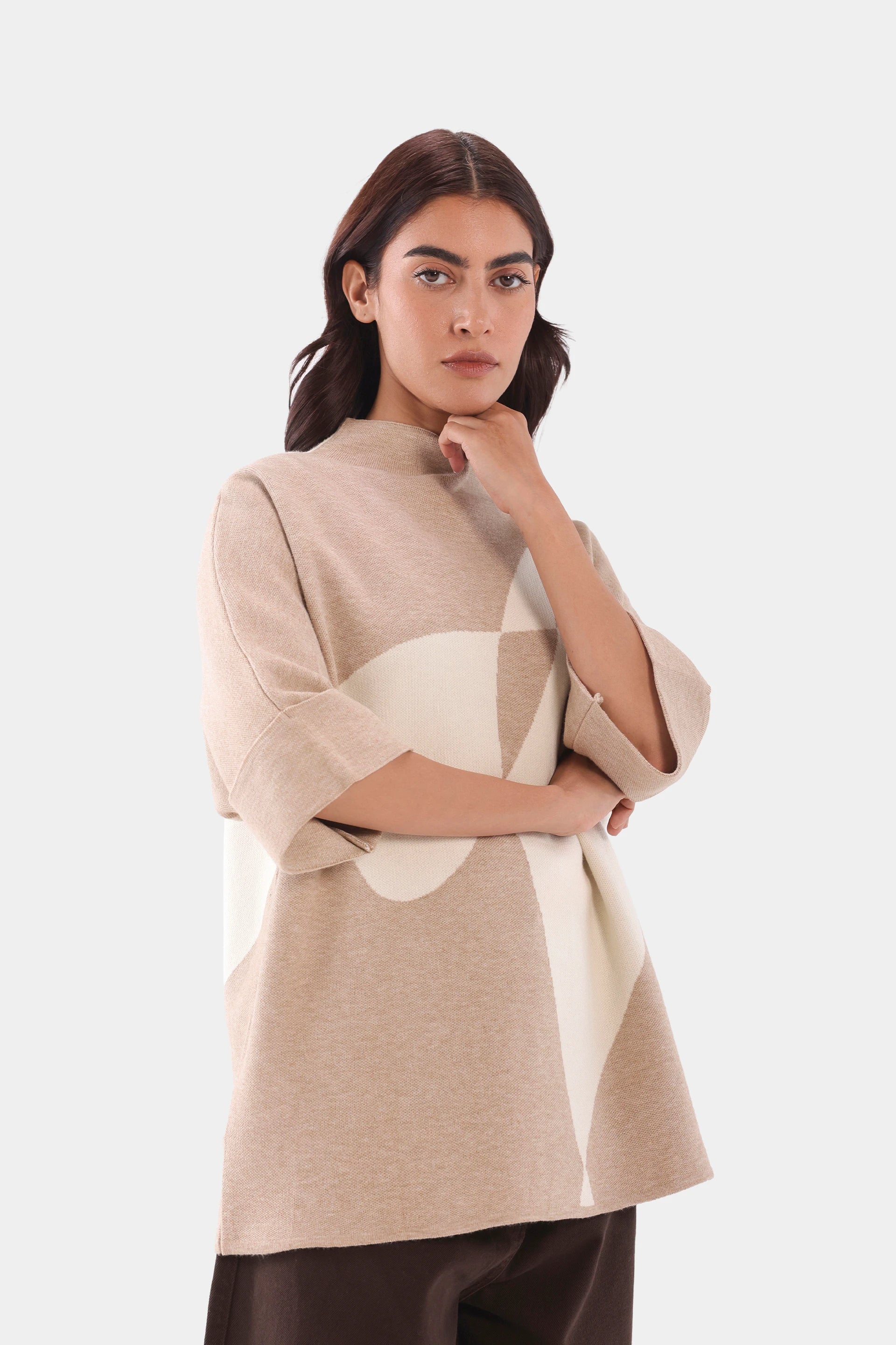 Batwing Sleeved Knit Sweater - Cougar Clothing