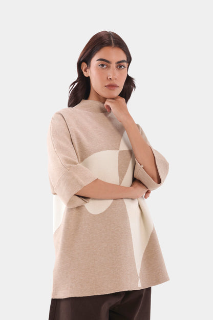 Batwing Sleeved Knit Sweater - Cougar Clothing