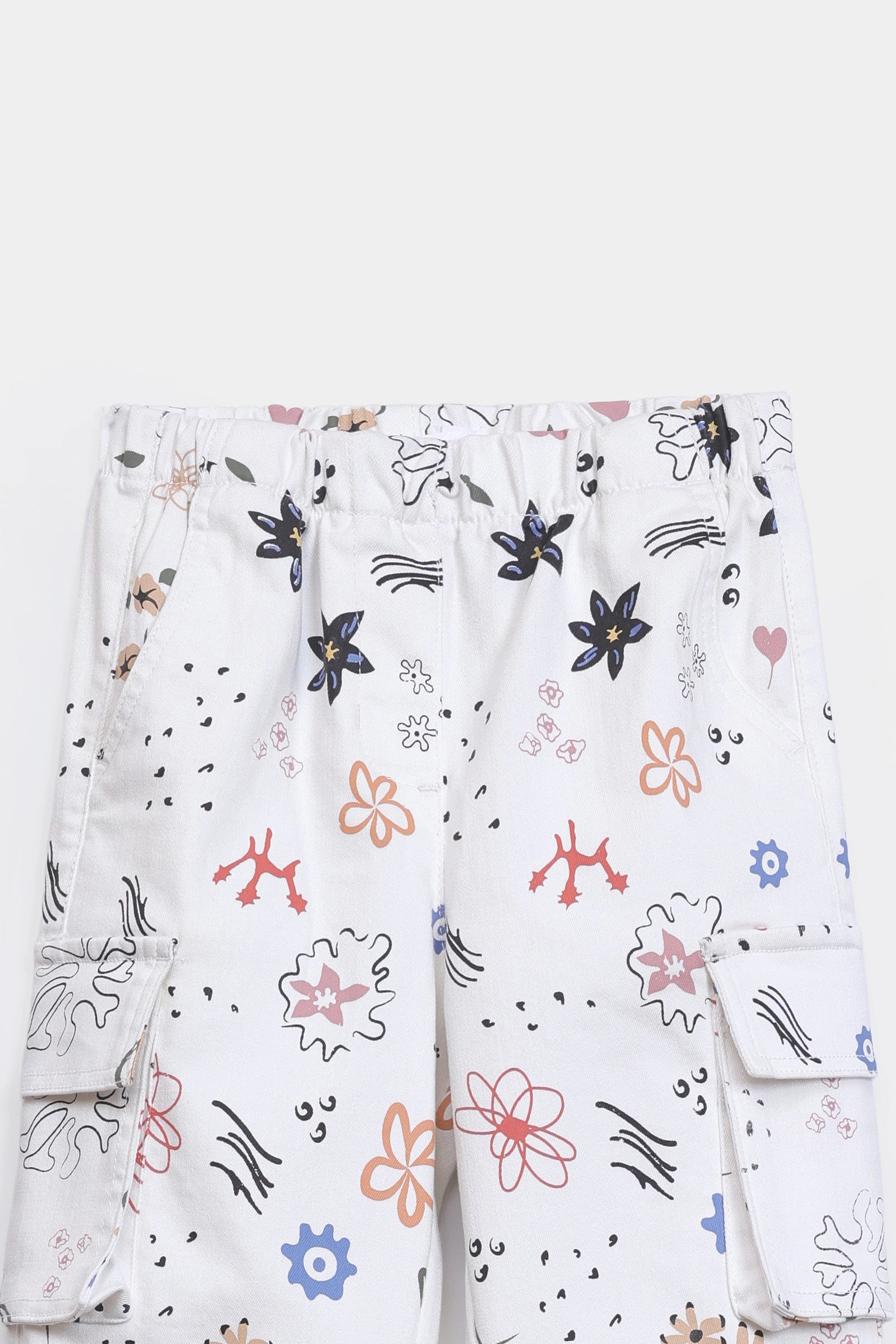 All-Over Printed Cargo Jeans - Cougar Clothing