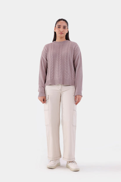 Cable Knit Sweater - Cougar Clothing