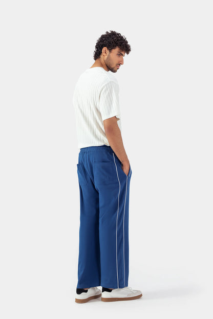 Knitted Trousers With Piping Detail - Cougar Clothing