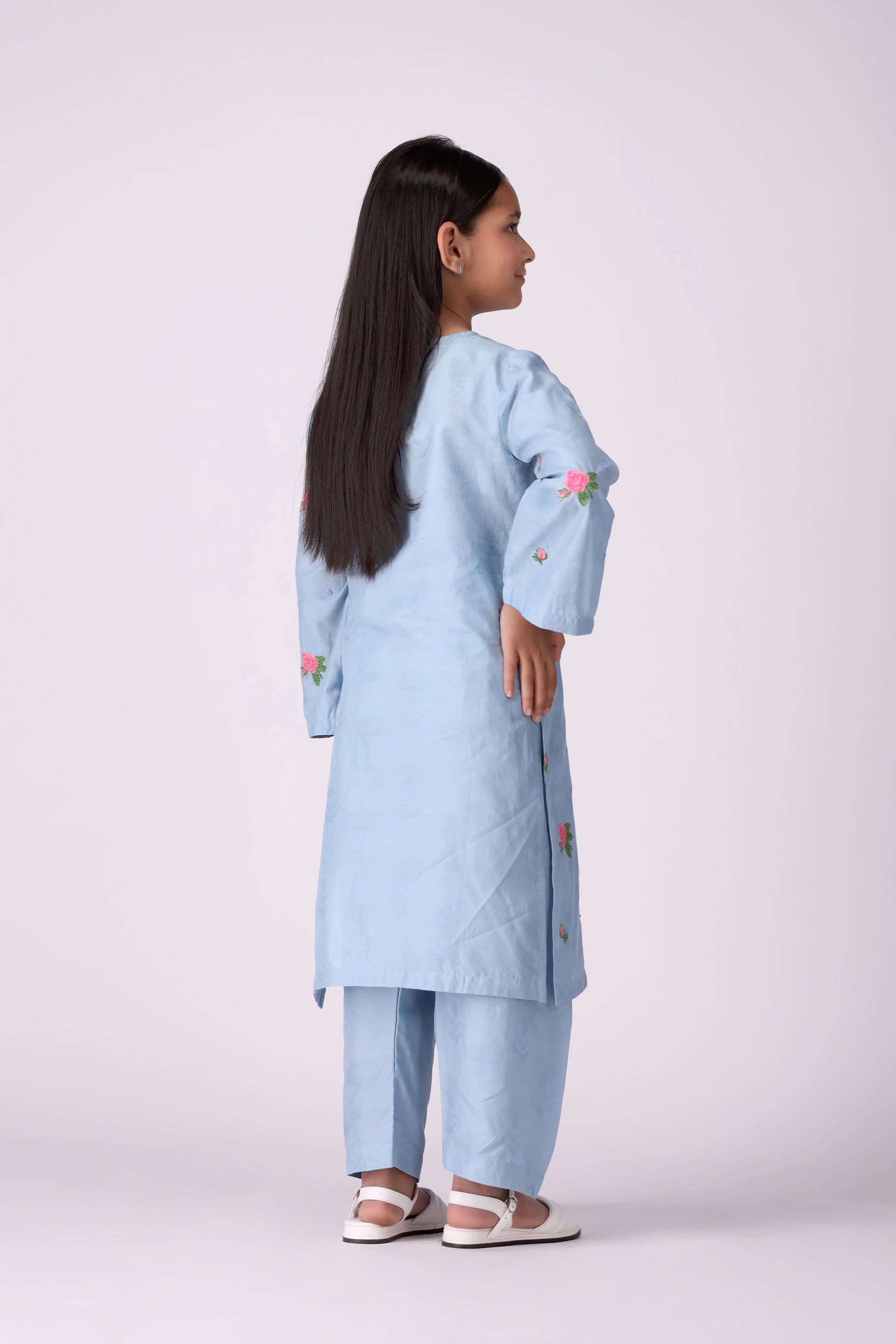 2 Piece- Embroidered Jacquard Lawn Suit - Cougar Clothing