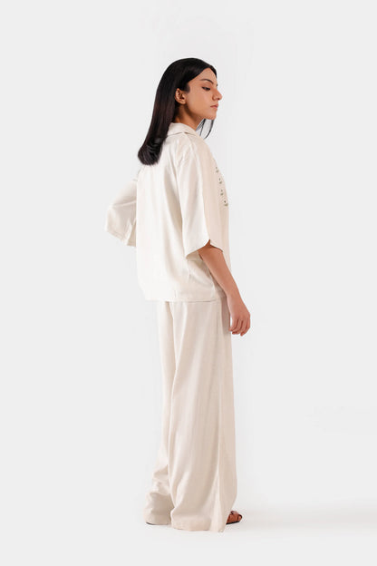 Slub Cotton Textured Trousers - Cougar Clothing