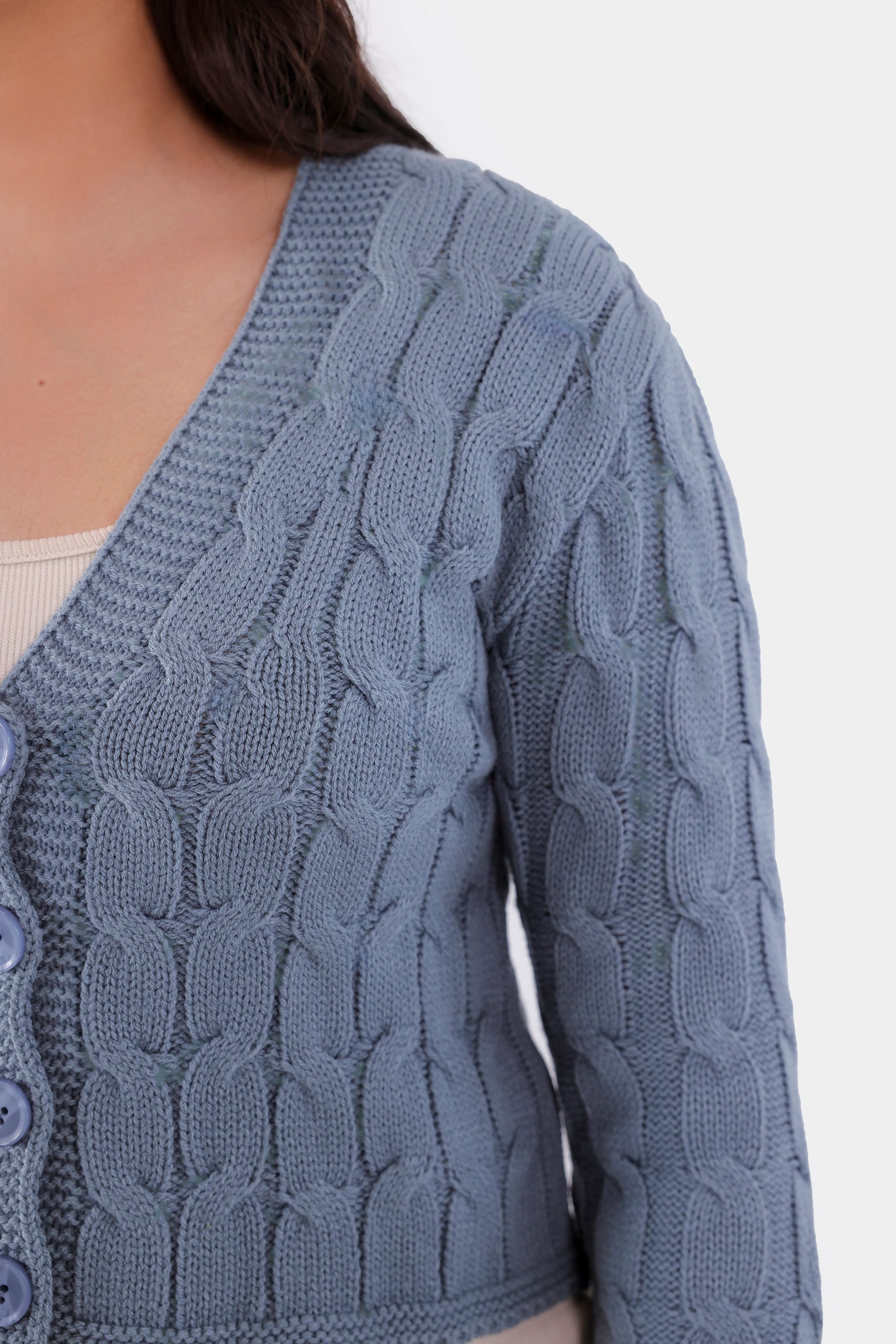 Cable Knit Cardigan - Cougar Clothing