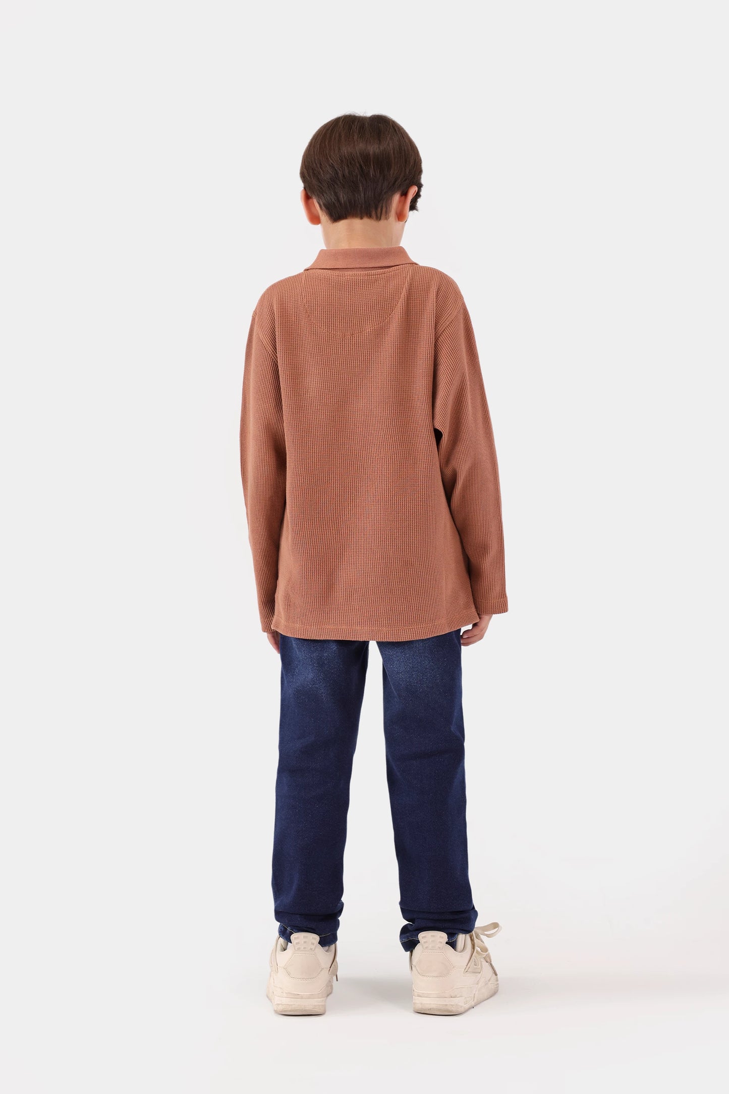 Waffle Knit Polo - Cougar Clothing