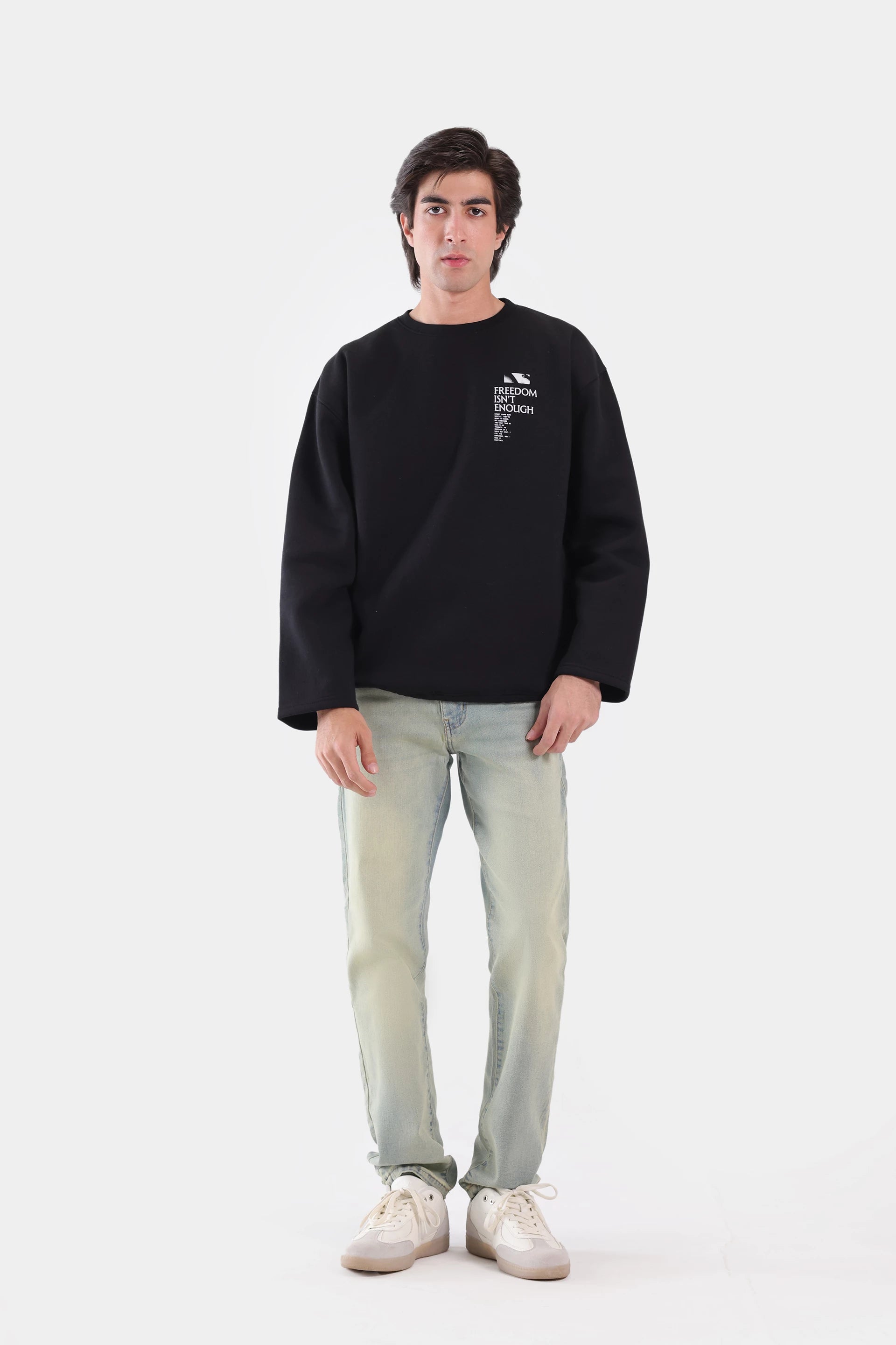 Oversized Graphic Fleece Sweatshirt - Cougar Clothing