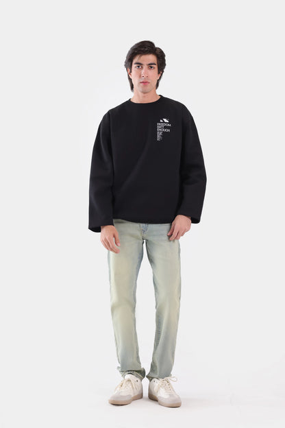 Oversized Graphic Fleece Sweatshirt - Cougar Clothing