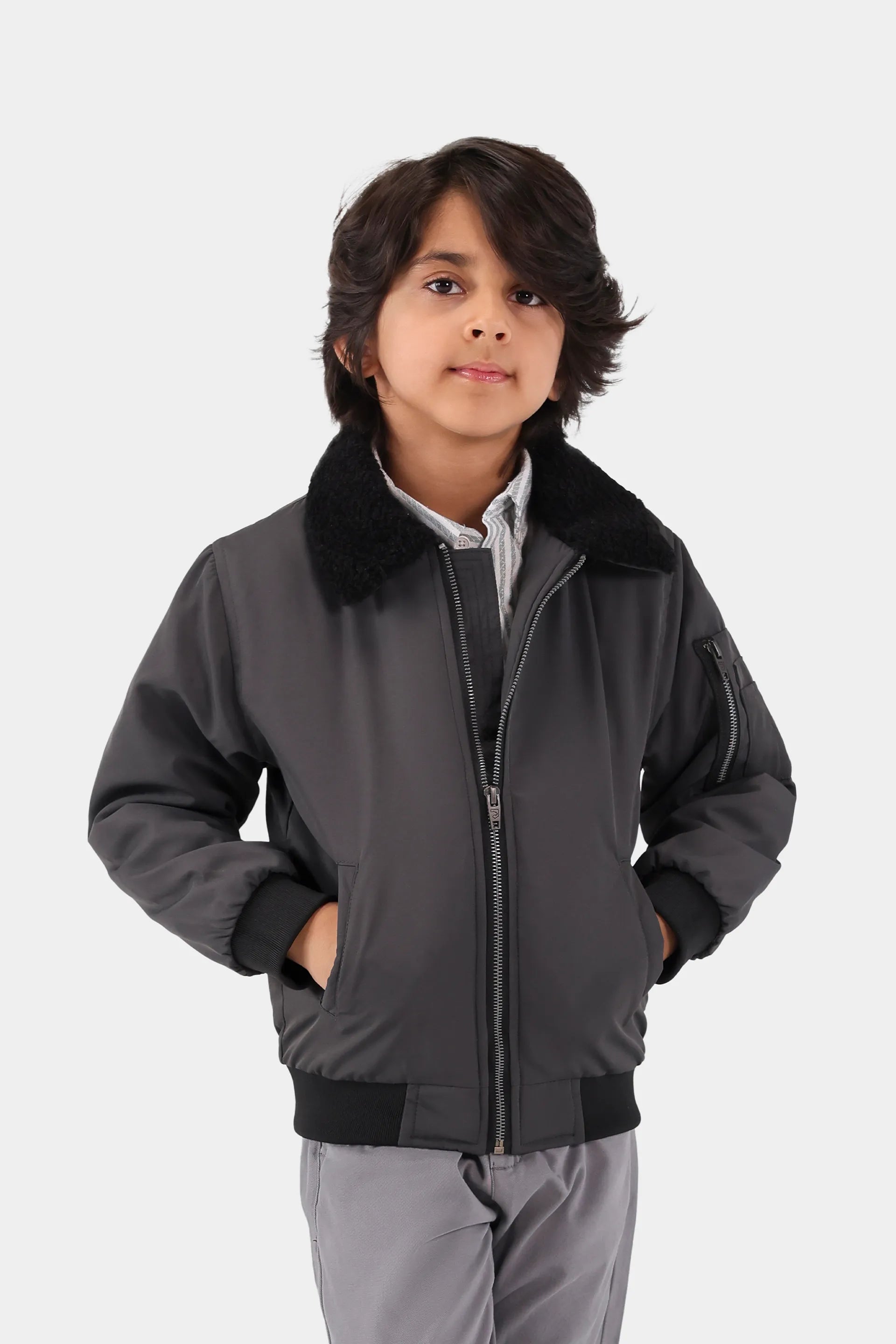 Sherpa Collar Jacket - Cougar Clothing