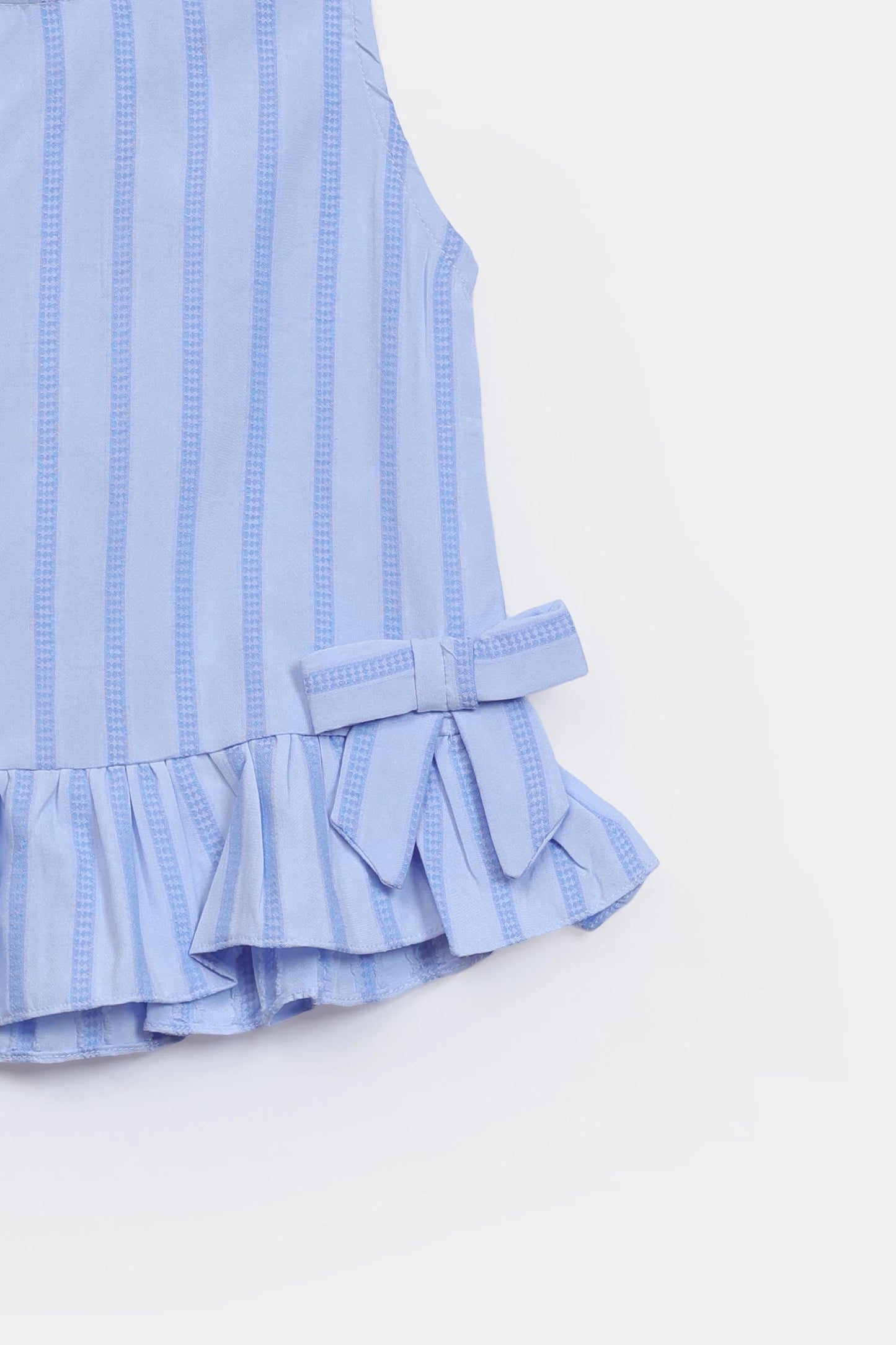 Viscose Cotton Top With Bows - Cougar Clothing