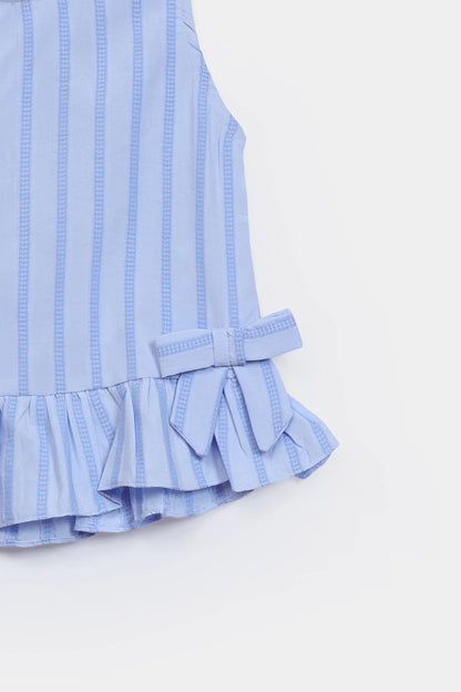 Viscose Cotton Top With Bows - Cougar Clothing