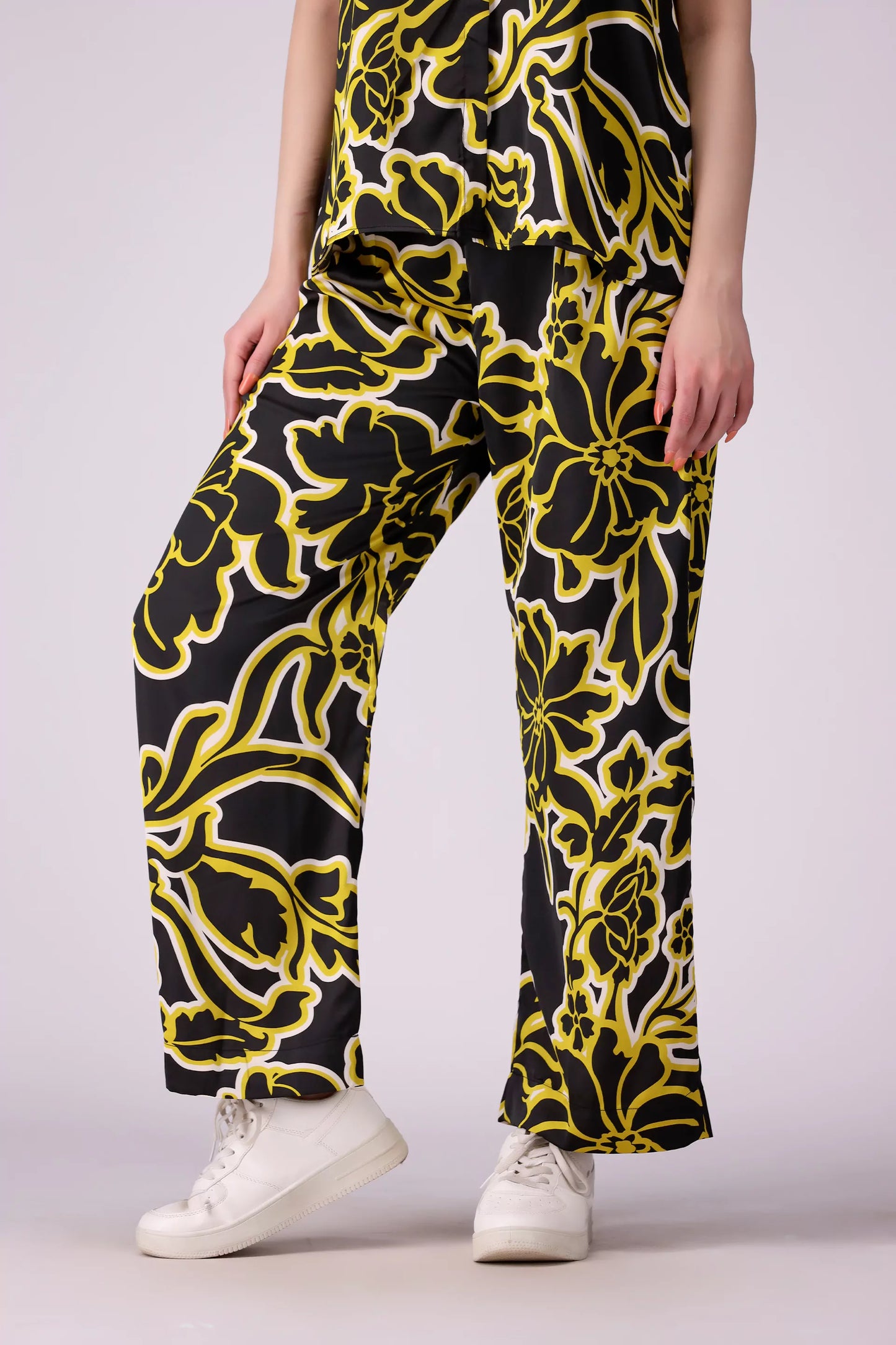 All Over Printed Silk Culottes - Cougar Clothing