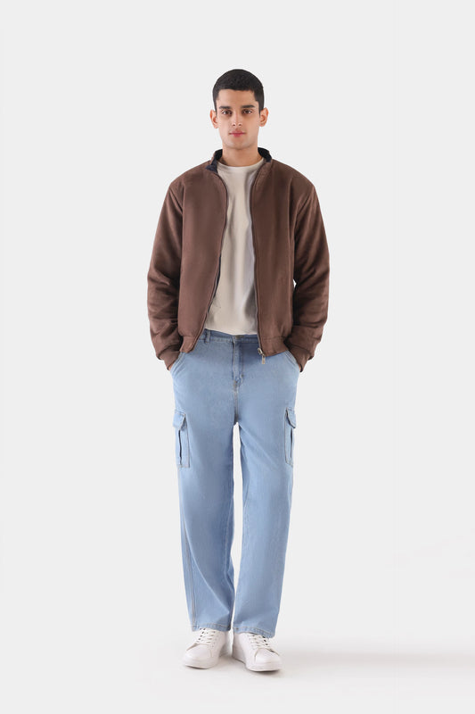 Double-Sided Mock Neck Jacket - Cougar Clothing