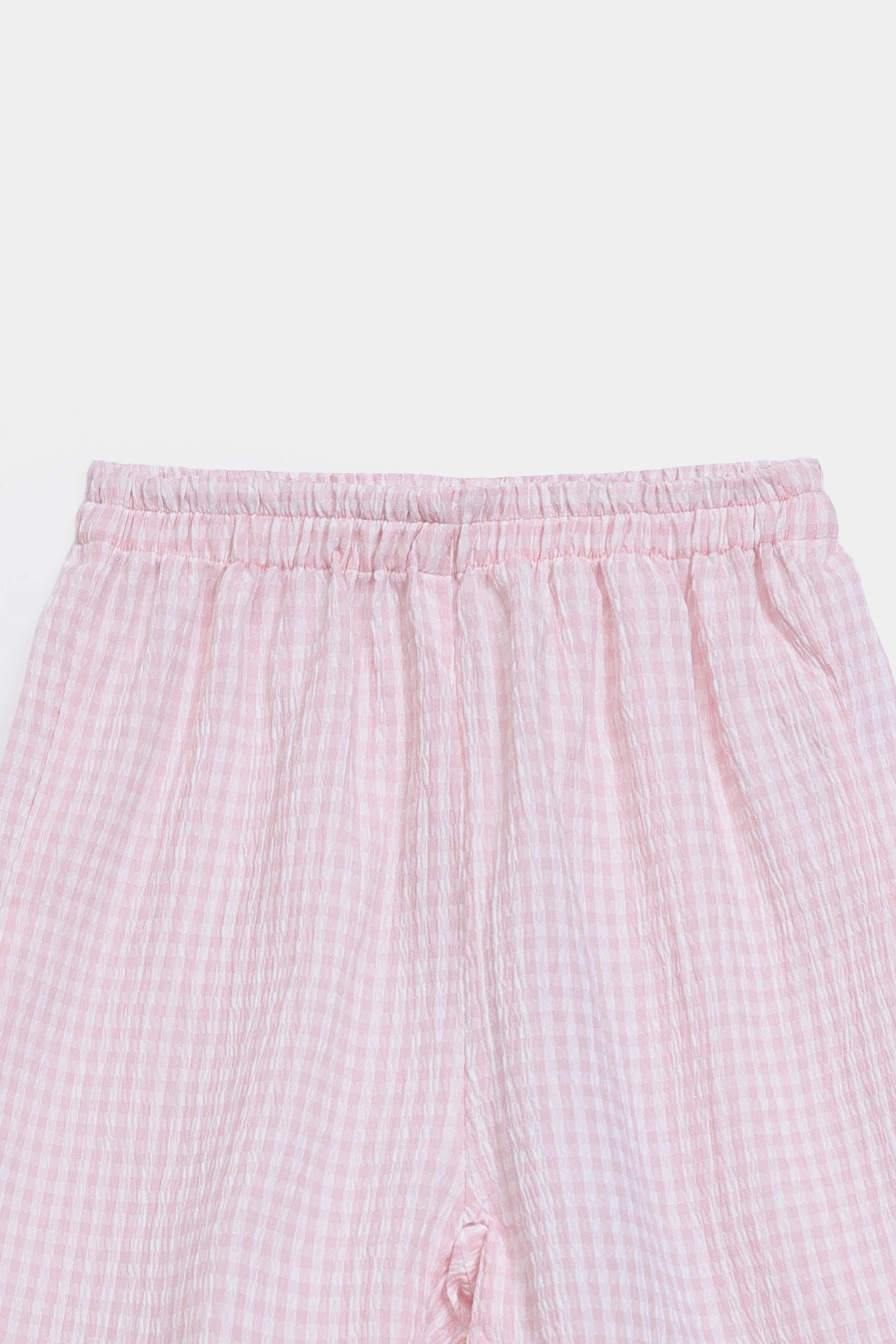 Checkered Cotton Shorts - Cougar Clothing