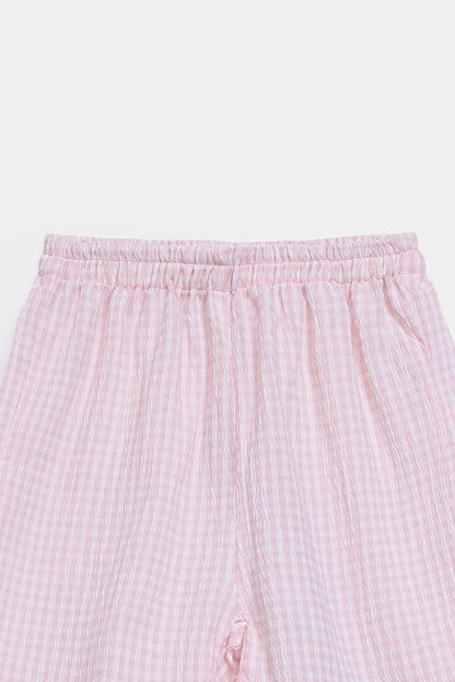 Checkered Cotton Shorts - Cougar Clothing