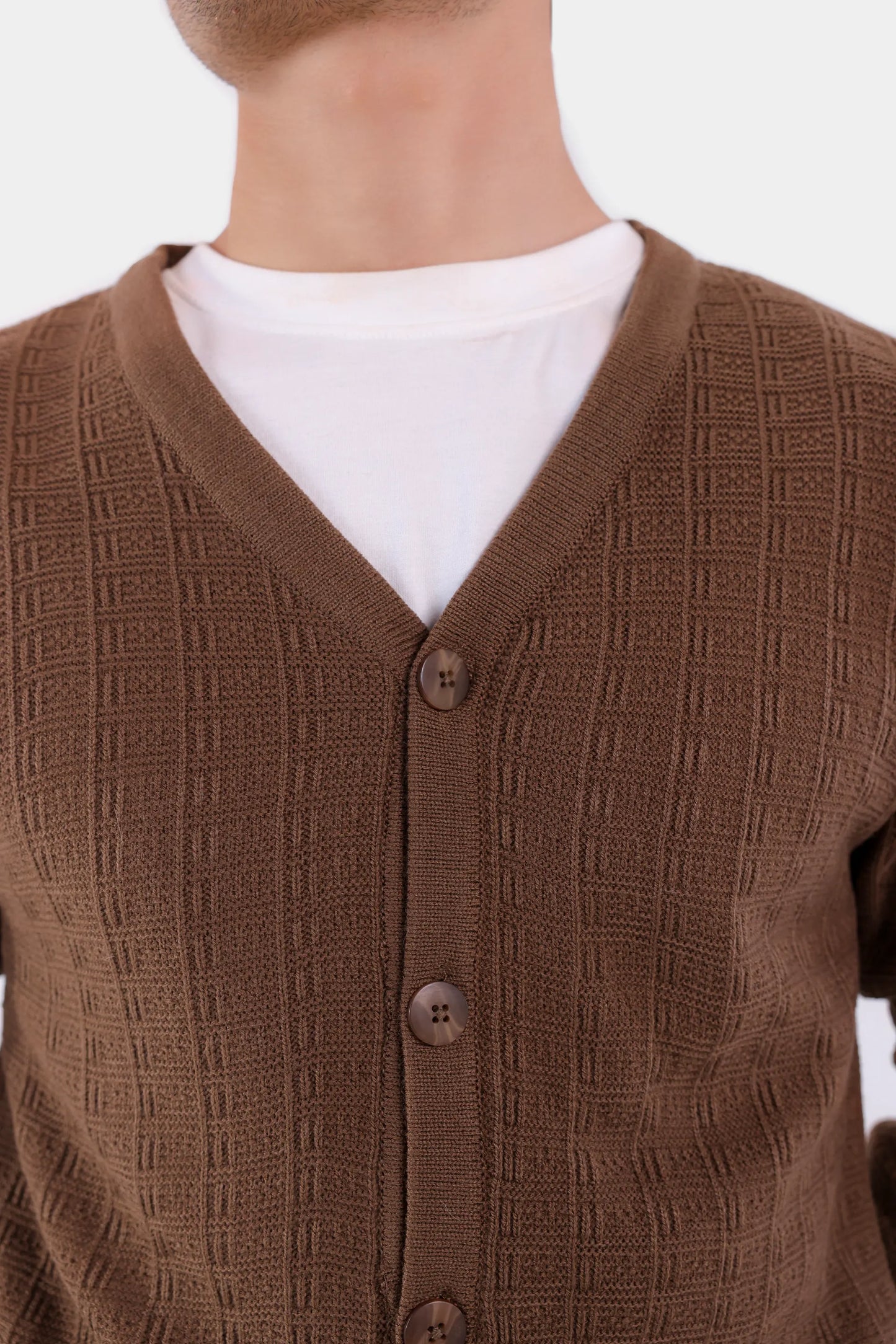 V-Neck Button-Front Cardigan - Cougar Clothing