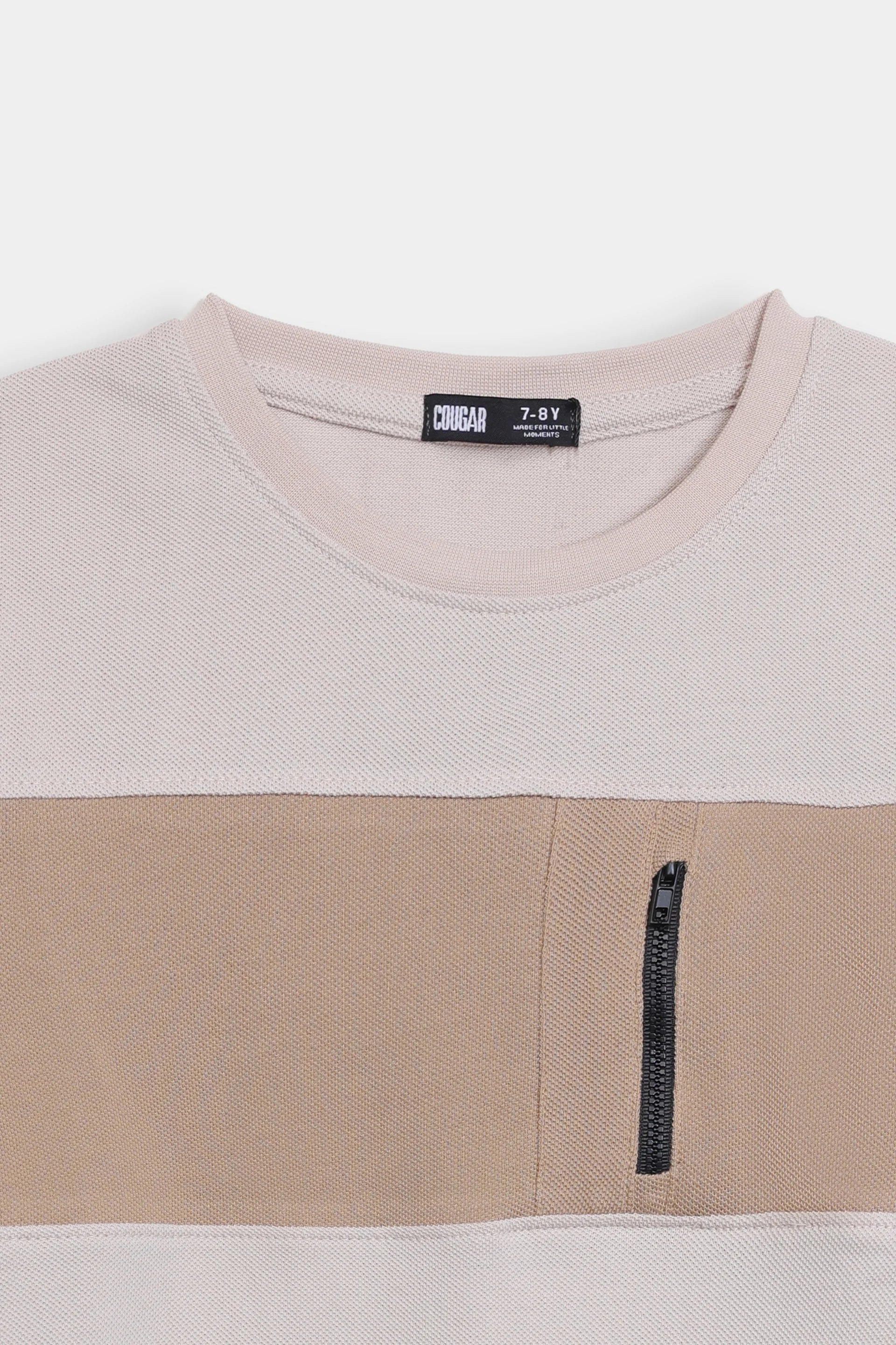 Paneled Pique T-Shirt - Cougar Clothing