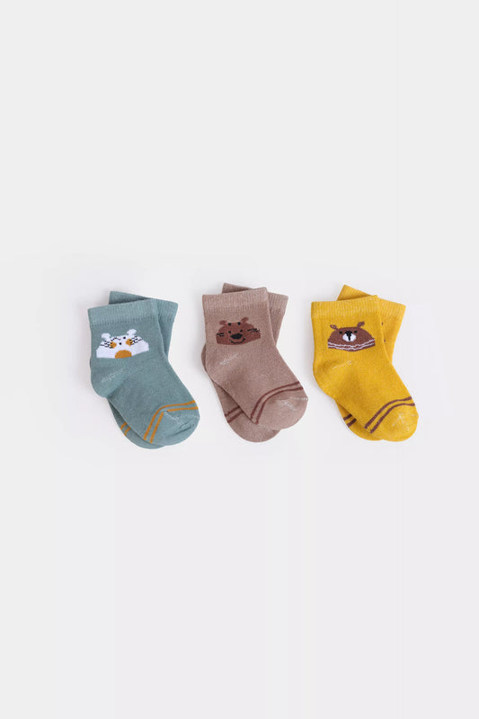 Pack of 3 Short Crew Socks - Cougar Clothing
