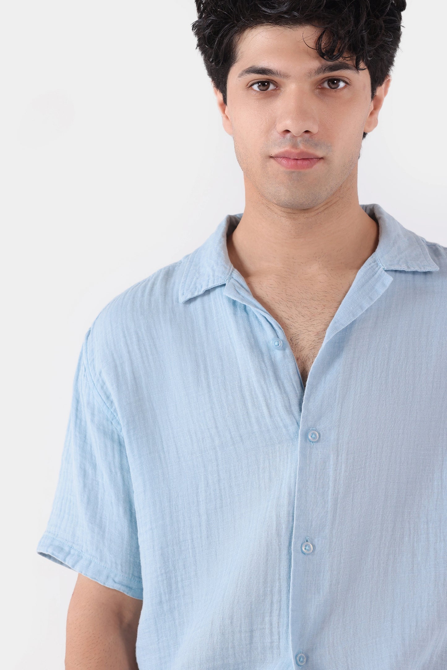 Muslin Resort Collar Shirt - Cougar Clothing