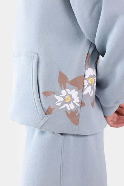 Floral Print Hoodie - Cougar Clothing
