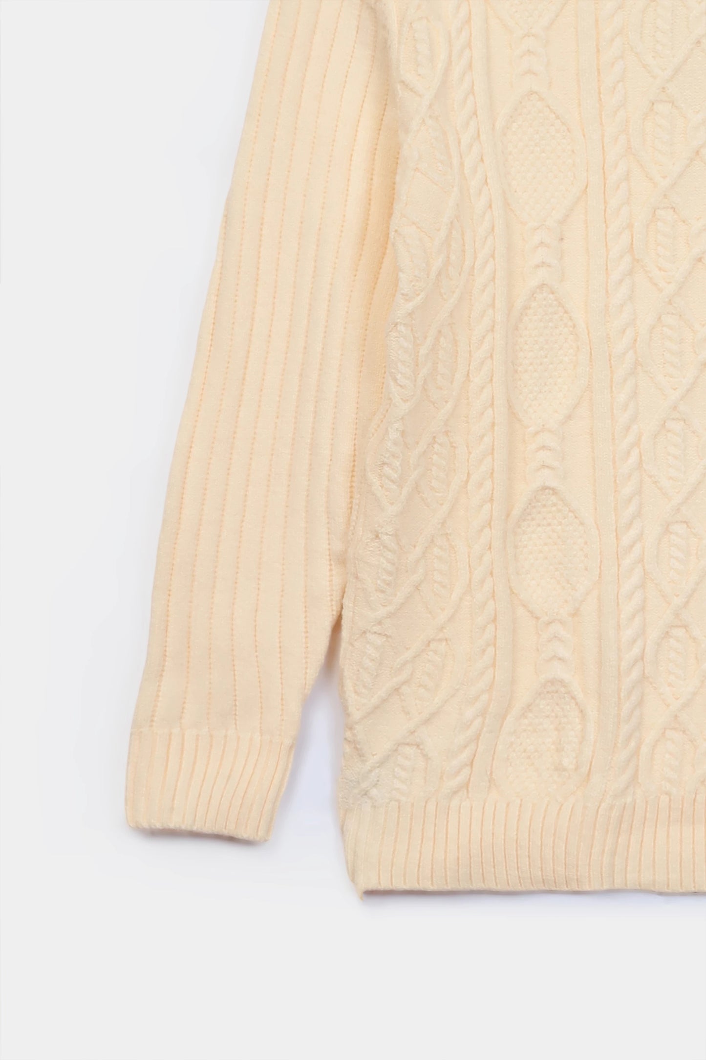 Textured Knit Roll Neck Sweater - Cougar Clothing