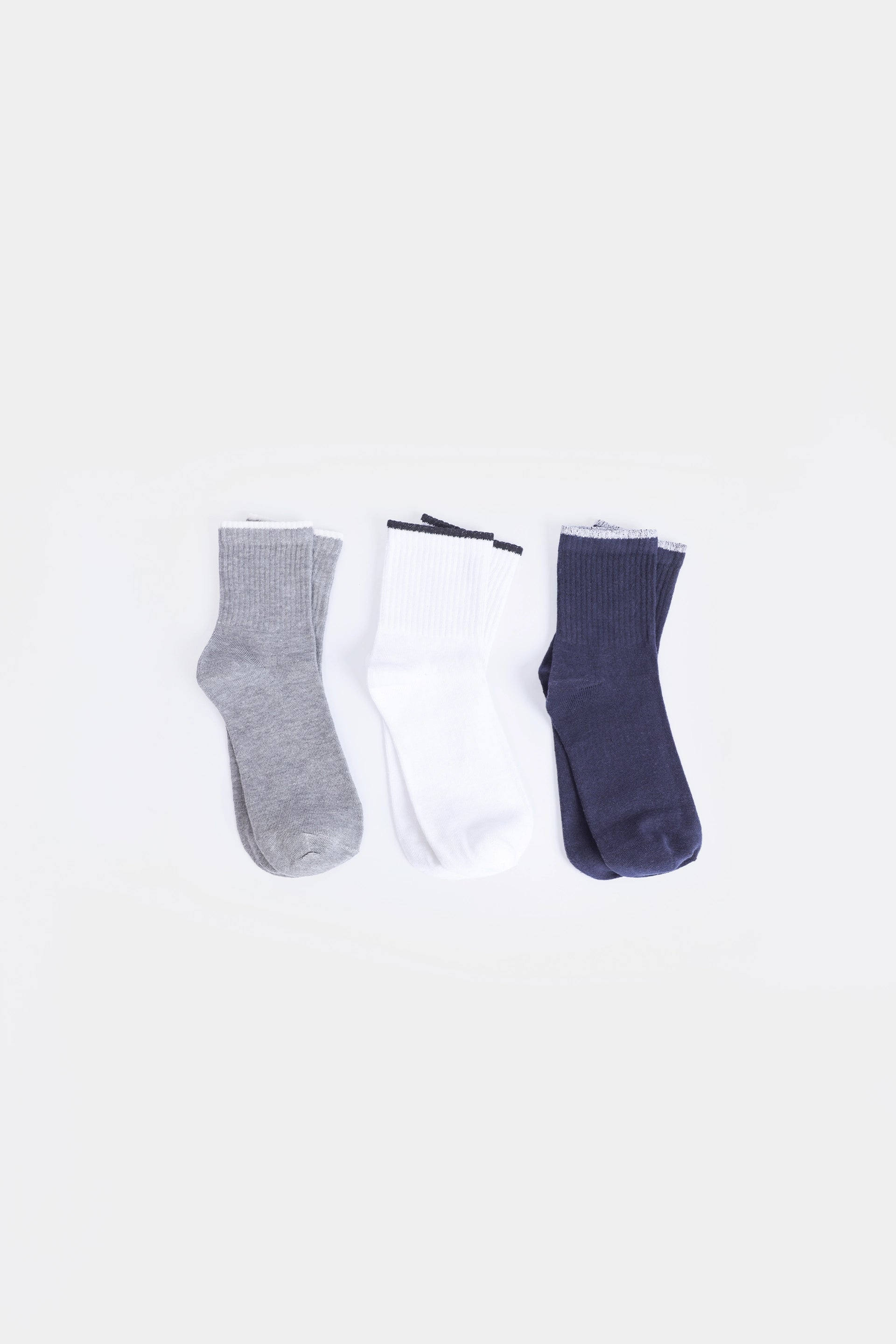 Pack of 3 Short-Crew Socks - Cougar Clothing