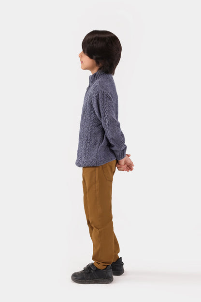 Quarter Zip Sweater - Cougar Clothing