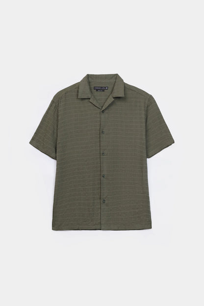 Textured Cotton Shirt - Cougar Clothing