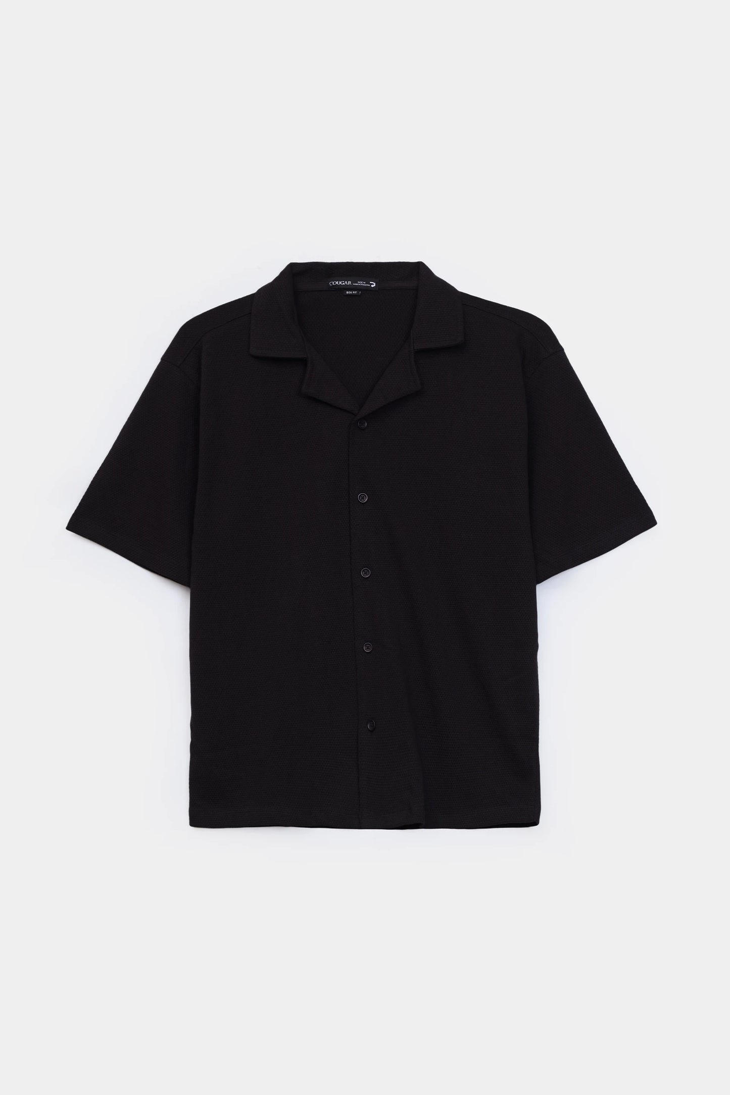 Popcorn Knit Boxy Shirt - Cougar Clothing