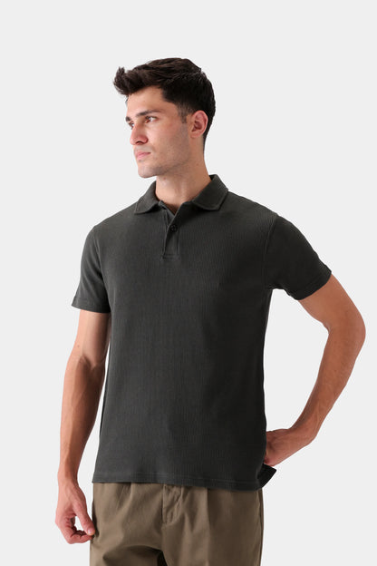 Classic Waffle Polo - Cougar Clothing