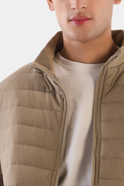 Quilted Mock Neck Jacket - Cougar Clothing