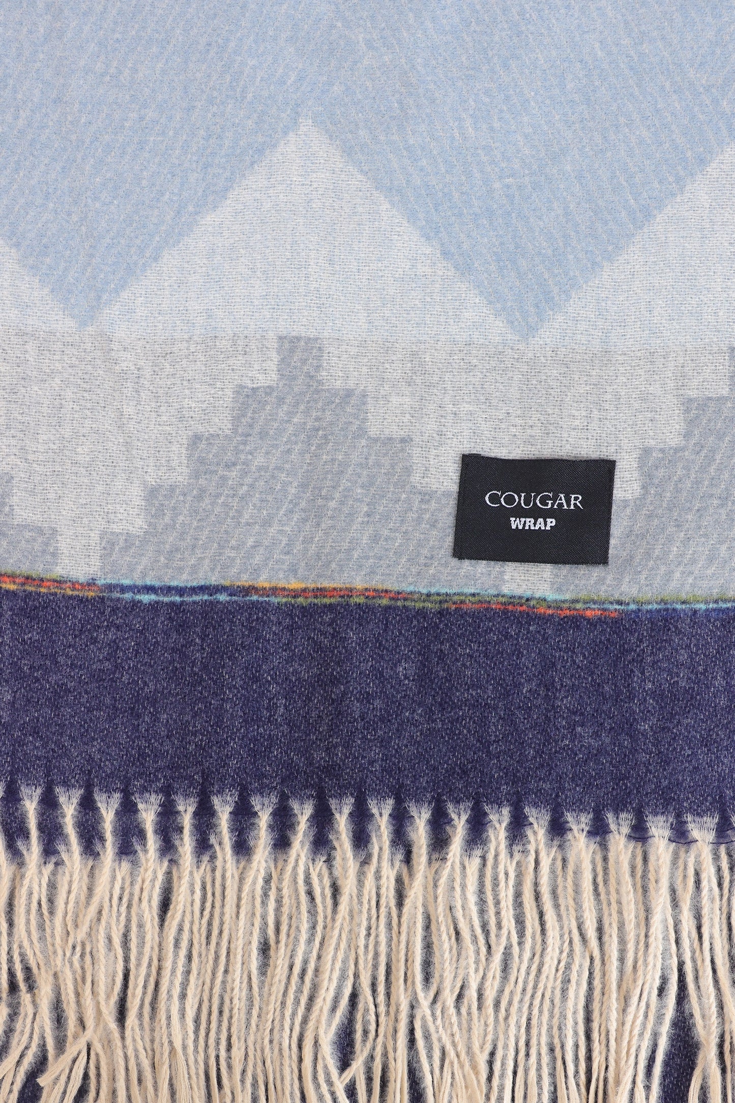 Color Block Knit Shawl - Cougar Clothing