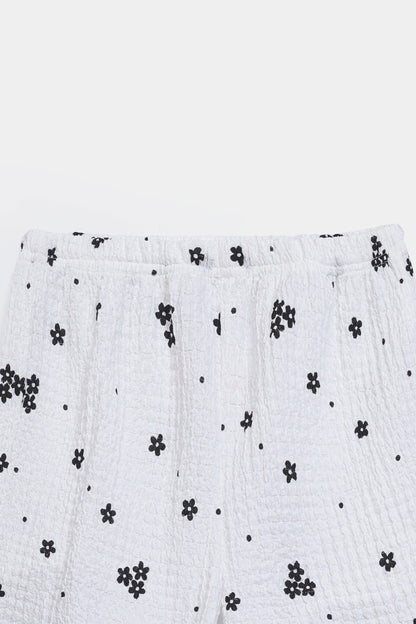 Printed Crush Cotton Shorts - Cougar Clothing